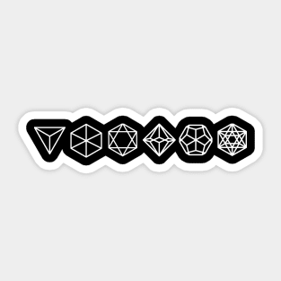 Sacred Geometry Minimalist RPG Dice Sticker